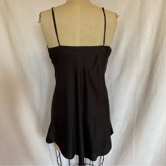 Pure silk black Sm chemise. - Picture 4 of 5